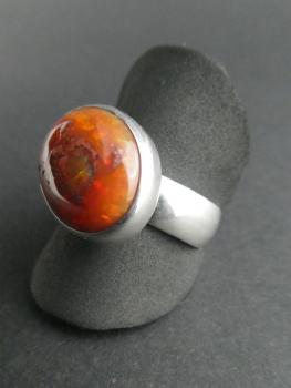 Feueropal Ring (Größe 58)